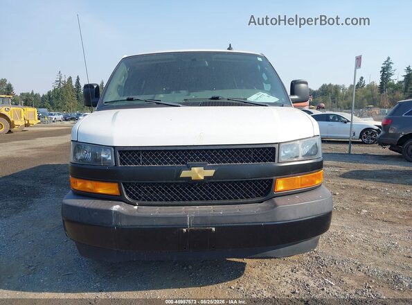 1GAZGNFG3K1361961 2019 CHEVROLET EXPRESS White Widok zestawu wskaźników
