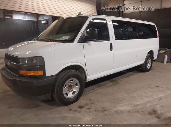 1GAZGNFP6L1273360 2020 CHEVROLET EXPRESS White წინა მარცხენა ხედი სამი მეოთხედიდან