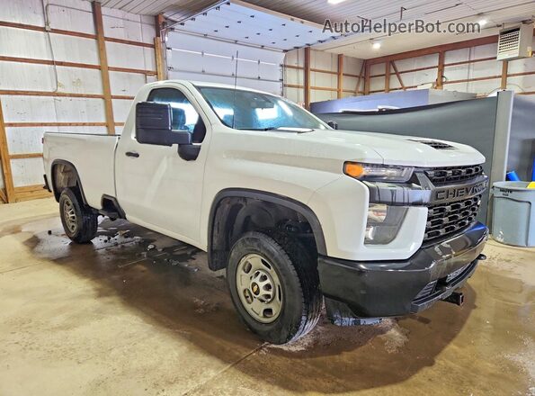 1GC0WLE75LF204865 2020 CHEVROLET SILVERADO Белый Передняя правая четверть