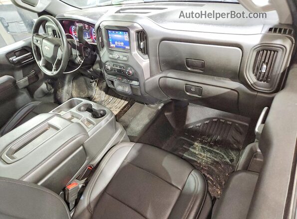 1GC0WLE75LF204865 2020 CHEVROLET SILVERADO Белый Вид панели приборов