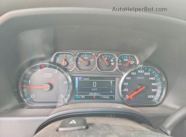1GC1KSEY4KF210450 2019 CHEVROLET SILVERADO Белый Вид щитка приборов