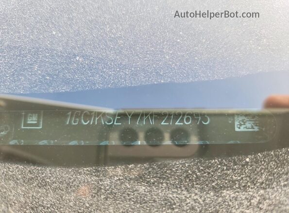 1GC1KSEY7KF212693 2019 CHEVROLET SILVERADO White Widok komory silnika
