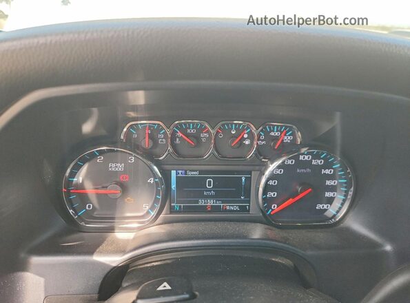 1GC1KSEY7KF212693 2019 CHEVROLET SILVERADO White Widok zestawu wskaźników