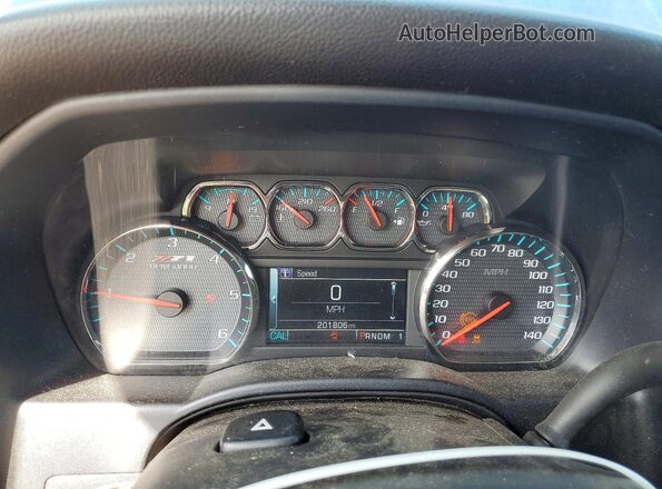 1GC1KVEG0GF107641 2016 CHEVROLET SILVERADO Blue ხელსაწყოთა პანელის ხედი