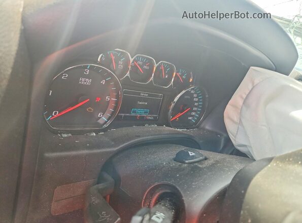 1GC1KVEG2JF116249 2018 CHEVROLET SILVERADO Silver Вид щитка приладів