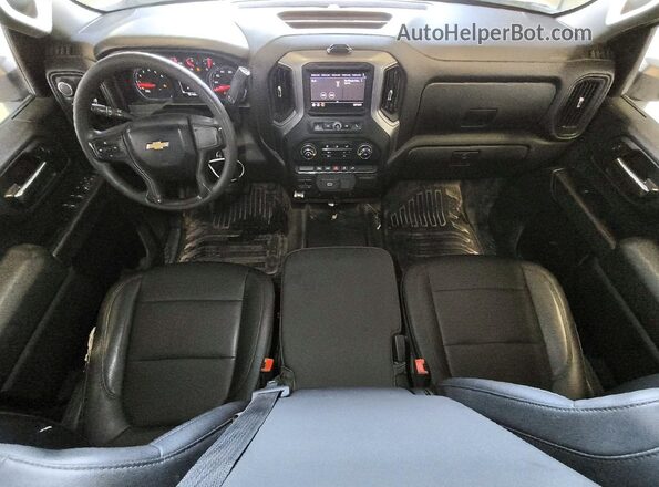 1GC1YLE76LF314497 2020 CHEVROLET SILVERADO Белый Вид панели приборов