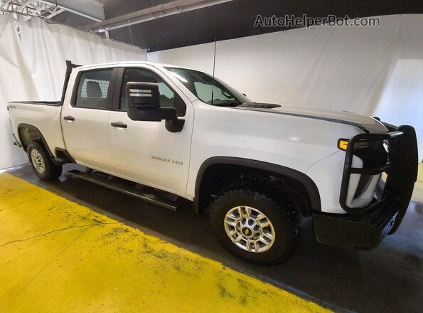 1GC1YLE76LF314497 2020 CHEVROLET SILVERADO Белый Передняя правая четверть