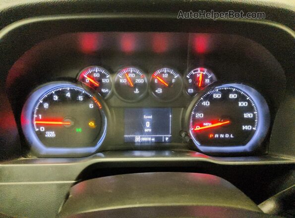 1GC1YLE76LF314497 2020 CHEVROLET SILVERADO Белый Вид щитка приборов
