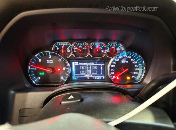 1GC2KVEGXGZ221875 2016 CHEVROLET SILVERADO Gray Սարքավորումների վահանակի տեսք