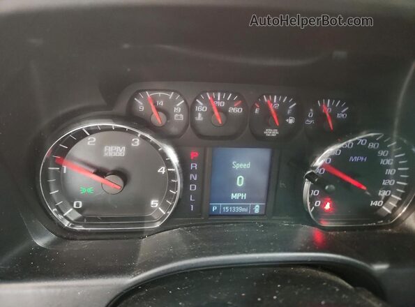 1GC4KVCY7KF199090 2019 CHEVROLET SILVERADO Белый Вид щитка приборов