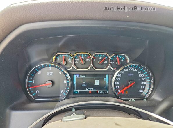 1GC4KXCG0KF190797 2019 CHEVROLET SILVERADO White Widok zestawu wskaźników