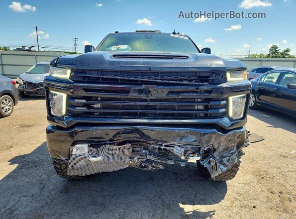 1GC4YREY5NF342464 2022 CHEVROLET SILVERADO Black წინა ხედი