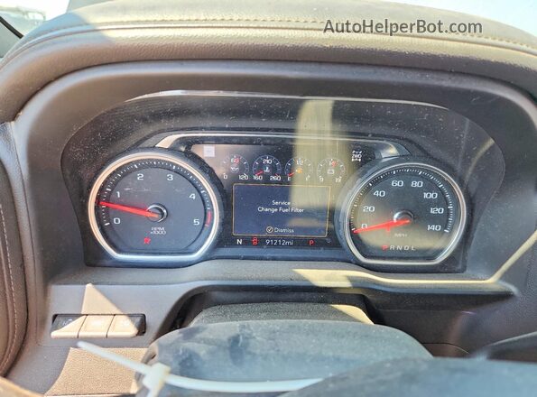 1GC4YREY5NF342464 2022 CHEVROLET SILVERADO Black ხელსაწყოთა პანელის ხედი