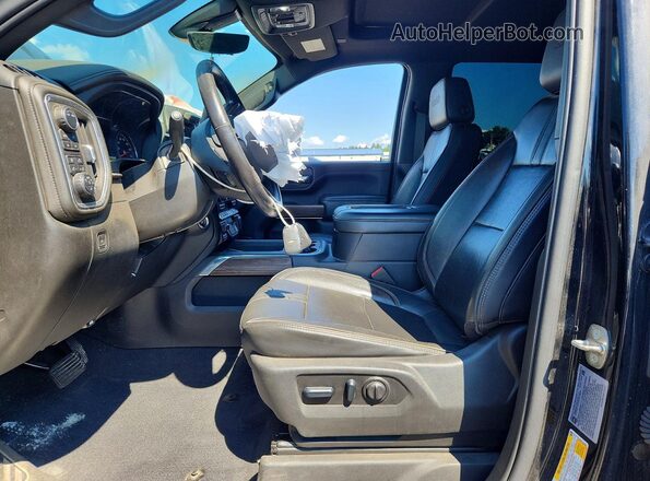 1GC4YREY5NF342464 2022 CHEVROLET SILVERADO Black წინა სალონის ხედი