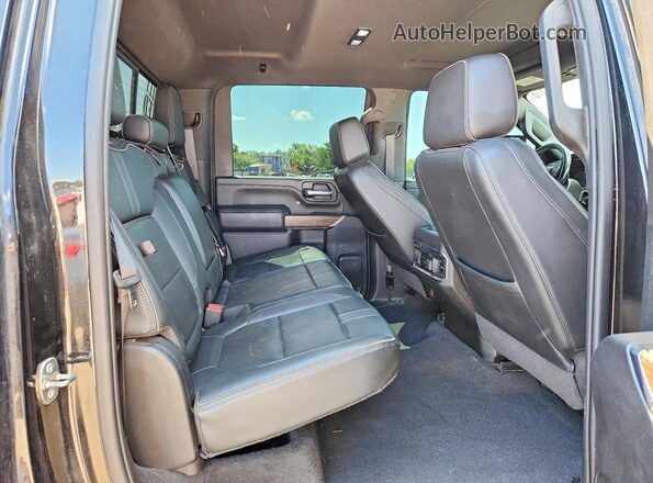 1GC4YREY5NF342464 2022 CHEVROLET SILVERADO Black უკანა სავარძლების ხედი
