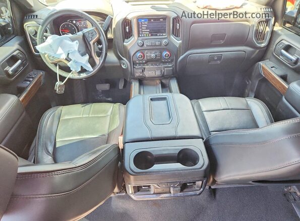 1GC4YREY5NF342464 2022 CHEVROLET SILVERADO Black წინა პანელის ხედი