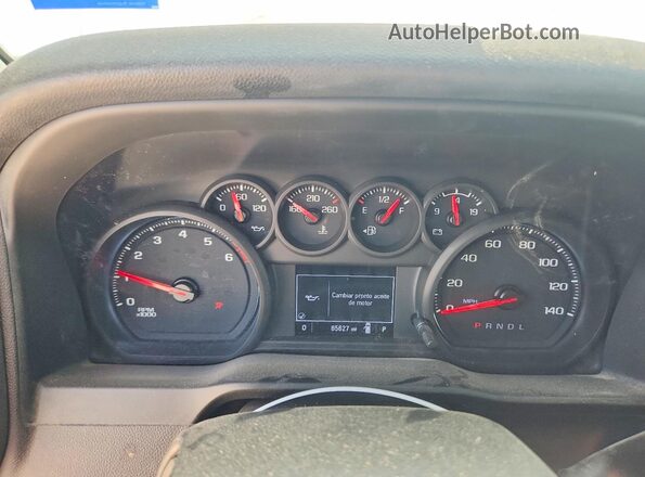 1GC5WLE79NF213982 2022 CHEVROLET SILVERADO Белый Вид щитка приборов