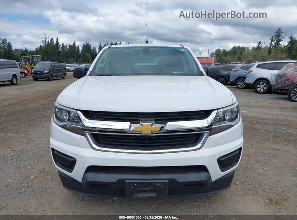 1GCGSBEA4J1271659 2018 CHEVROLET COLORADO White Vista del cuadro de instrumentos