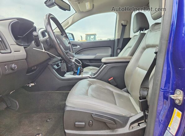 1GCGSCE30G1136159 2016 CHEVROLET COLORADO Синий Вид салона спереди