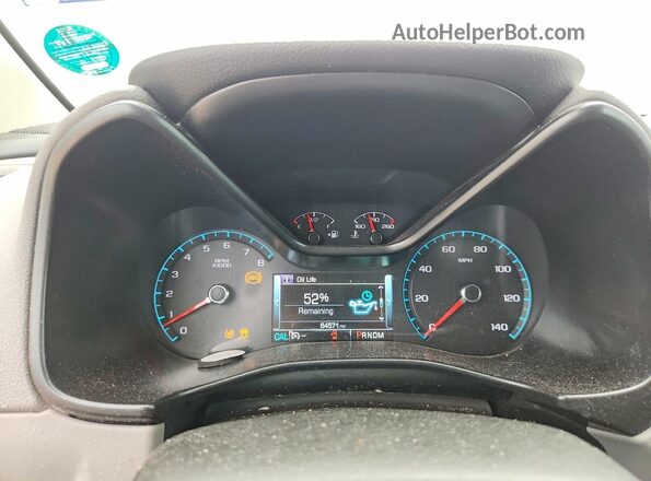 1GCGSCE30G1136159 2016 CHEVROLET COLORADO Синий Вид щитка приборов