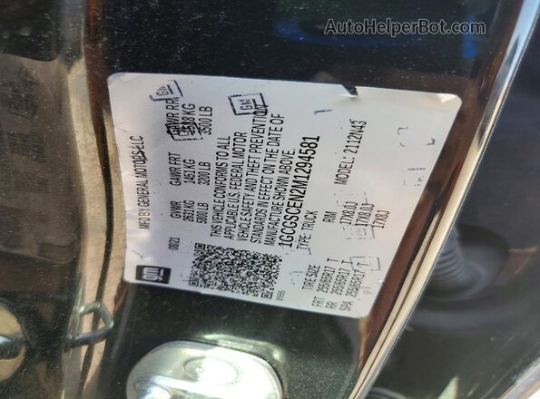 1GCGSCEN2M1294581 2021 CHEVROLET COLORADO Черный Вид подкапотного пространства