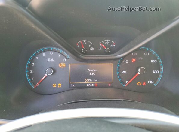 1GCGSCEN2M1294581 2021 CHEVROLET COLORADO Черный Вид щитка приборов