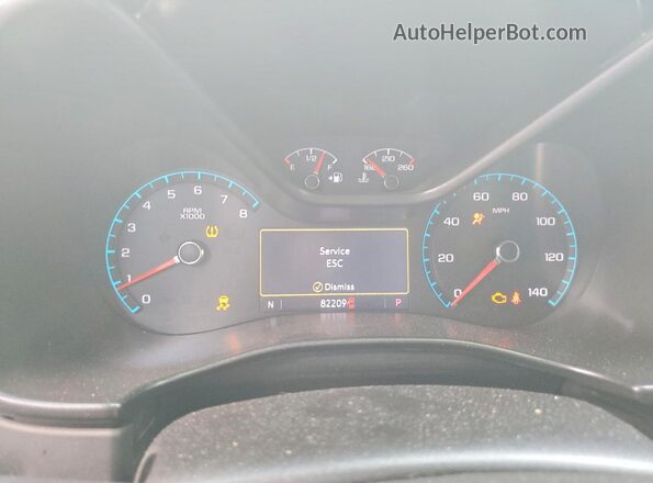 1GCGSCEN3L1123823 2020 CHEVROLET COLORADO Gray Вид щитка приладів