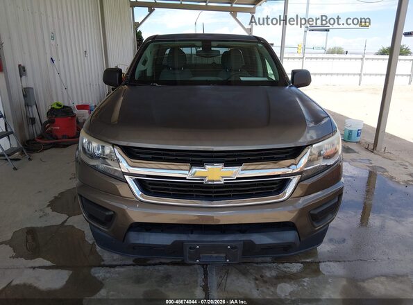 1GCGTBE31G1244572 2016 CHEVROLET COLORADO Brown Vista interior trasera
