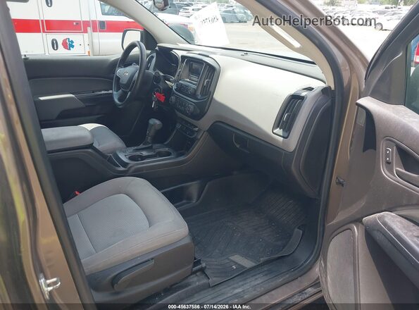 1GCGTBE36G1284307 2016 CHEVROLET COLORADO Pewter Вид салона спереди