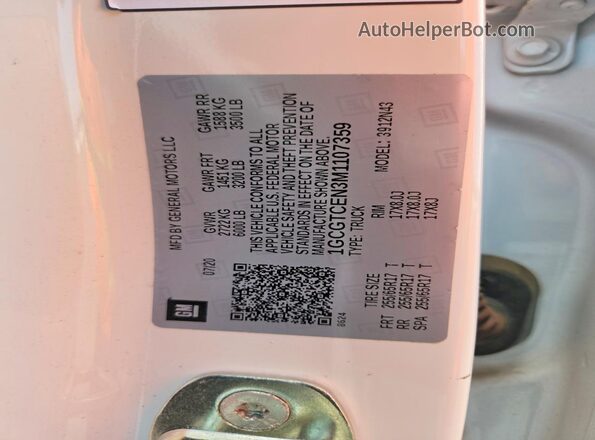 1GCGTCEN3M1107359 2021 CHEVROLET COLORADO Белый Вид подкапотного пространства