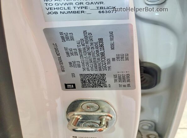 1GCGTCEN9L1186308 2020 CHEVROLET COLORADO White Vista del compartimento del motor