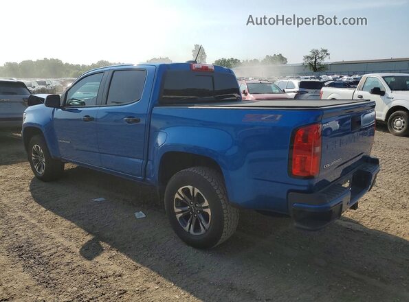 1GCGTDEN9M1289851 2021 CHEVROLET COLORADO Blue უკანა მარცხენა