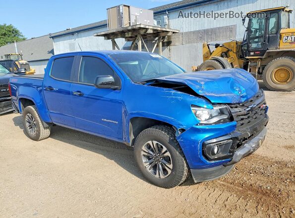 1GCGTDEN9M1289851 2021 CHEVROLET COLORADO Blue წინა მარჯვენა