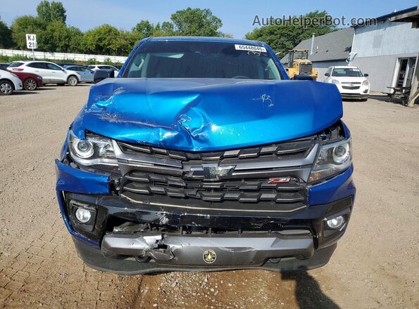 1GCGTDEN9M1289851 2021 CHEVROLET COLORADO Blue წინა ხედი