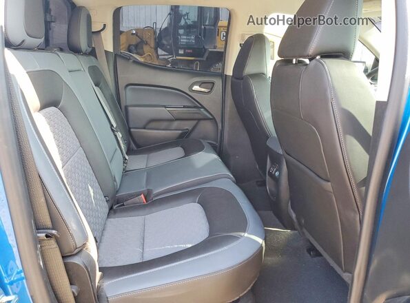 1GCGTDEN9M1289851 2021 CHEVROLET COLORADO Blue უკანა სავარძლების ხედი