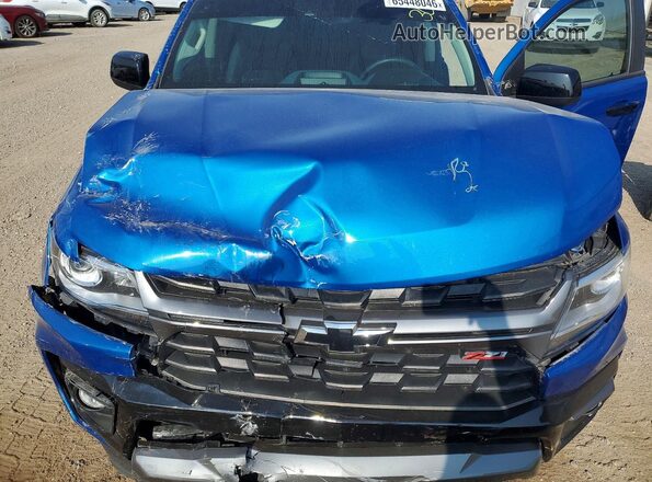 1GCGTDEN9M1289851 2021 CHEVROLET COLORADO Blue უკანა სალონის ხედი