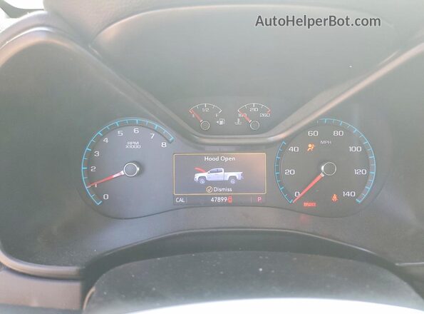 1GCGTDEN9M1289851 2021 CHEVROLET COLORADO Blue ხელსაწყოთა პანელის ხედი