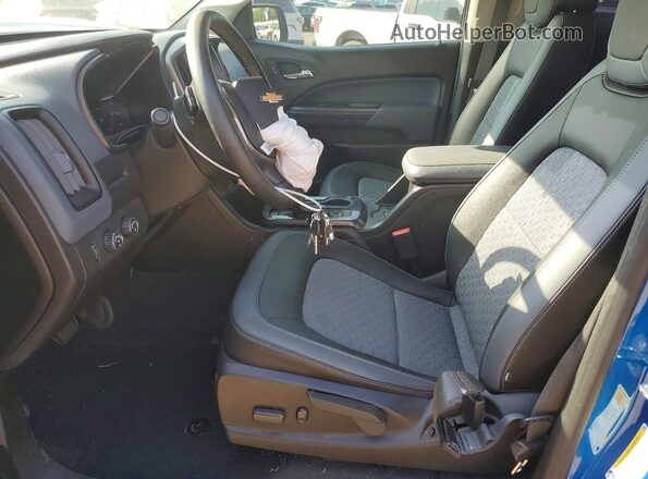 1GCGTDEN9M1289851 2021 CHEVROLET COLORADO Blue წინა სალონის ხედი