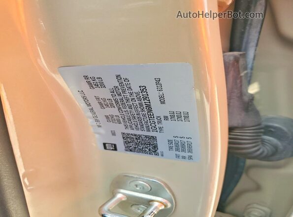1GCGTEEN6M1291353 2021 CHEVROLET COLORADO Tan Widok komory silnika