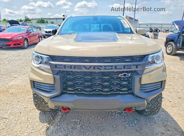 1GCGTEEN6M1291353 2021 CHEVROLET COLORADO Tan Widok z przodu