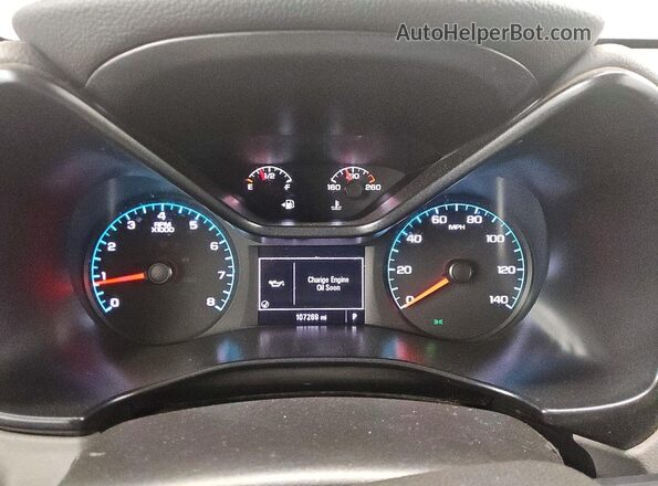 1GCHSBEAXJ1285957 2018 CHEVROLET COLORADO White Vista del cuadro de instrumentos