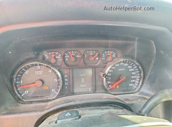 1GCNCNEC0JZ375297 2018 CHEVROLET SILVERADO White Widok zestawu wskaźników