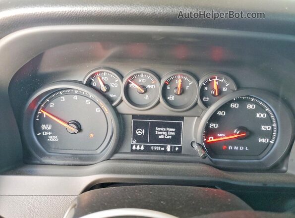 1GCPABEK0SZ197929 2025 CHEVROLET SILVERADO Black ხელსაწყოთა პანელის ხედი
