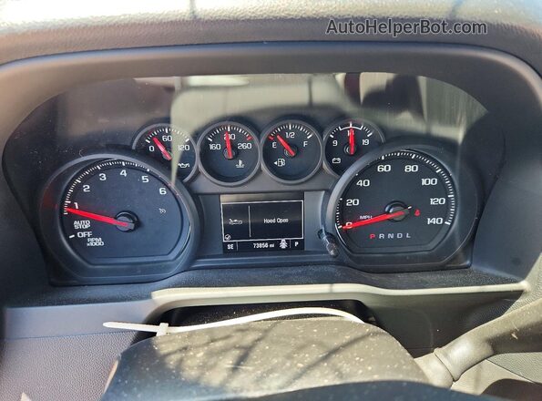 1GCPABEK6NZ592380 2022 CHEVROLET SILVERADO Blue ხელსაწყოთა პანელის ხედი
