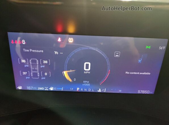 1GCPTCEK3R1123655 2024 CHEVROLET COLORADO Белый Вид щитка приборов