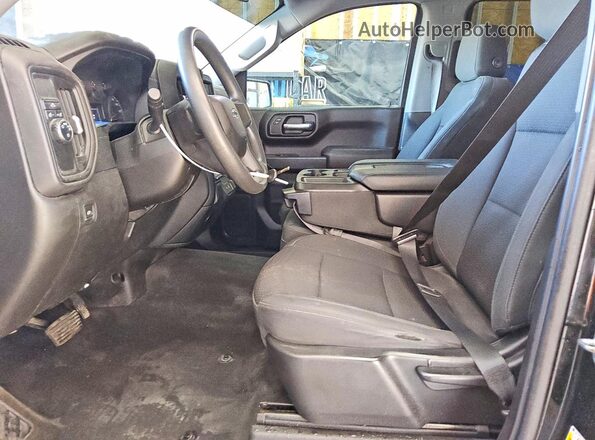 1GCPWBEK4NZ140493 2022 CHEVROLET SILVERADO Black Widok wnętrza z przodu