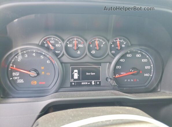 1GCPWBEK5MZ192097 2021 CHEVROLET SILVERADO White Սարքավորումների վահանակի տեսք