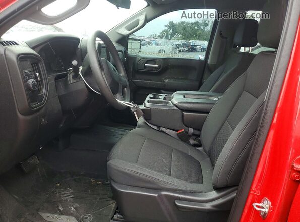 1GCPWBEK7MZ319934 2021 CHEVROLET SILVERADO Red Vista interior delantera