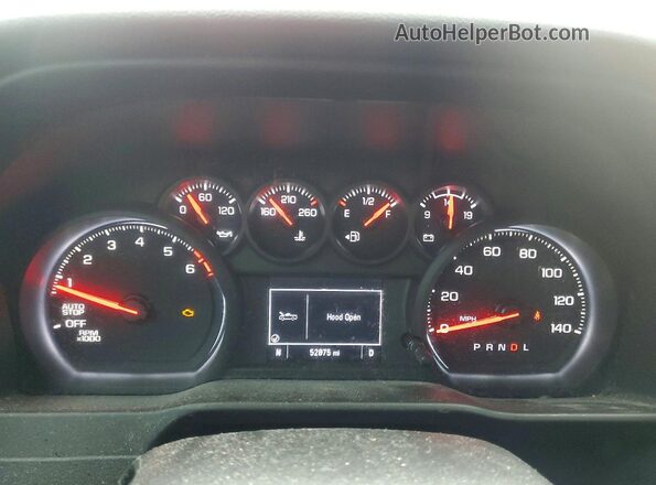 1GCPWBEK7MZ319934 2021 CHEVROLET SILVERADO Red Vista del cuadro de instrumentos