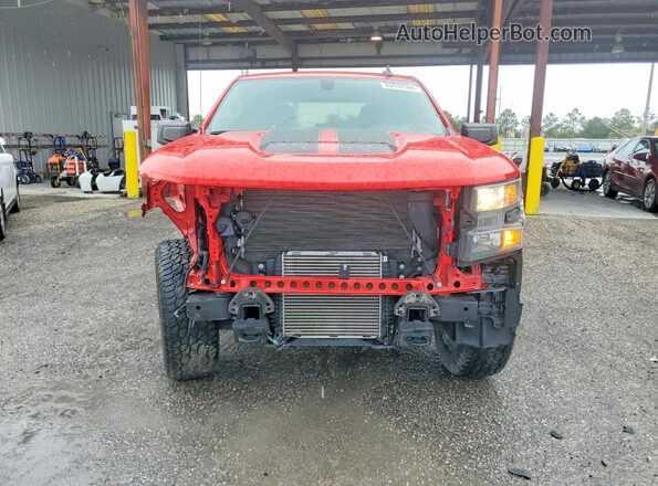 1GCPWBEK7MZ319934 2021 CHEVROLET SILVERADO Red Vista frontal